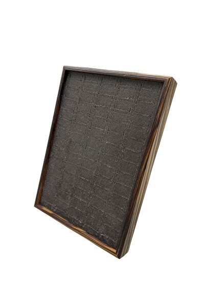 STAND MARKET Ahşap Ayakta Durabilen Yüzük, Pirsing ve Küpe Standı - 24x17 cm (70 Adet Kapasite)