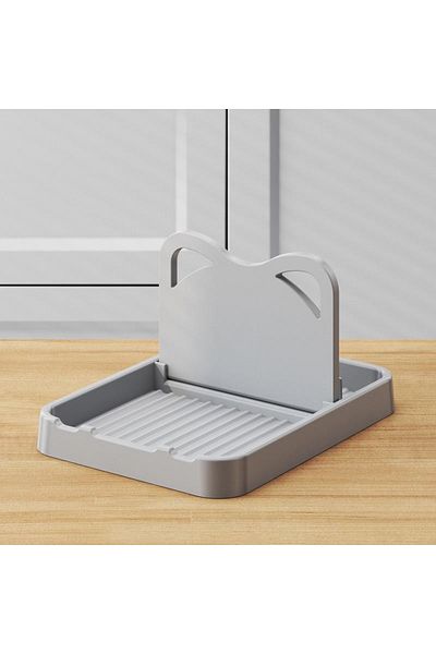 Choice Grey Multifunctional Pan Pot Lid Holder Stand Rack Spoon Rest Pot Lid Spatula Soup Spoon Storage She
