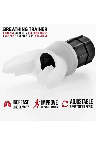 Choice White Silicone Breathing Fitness Exercise Equipment Portable Throat Adjustable Resistance Breathing