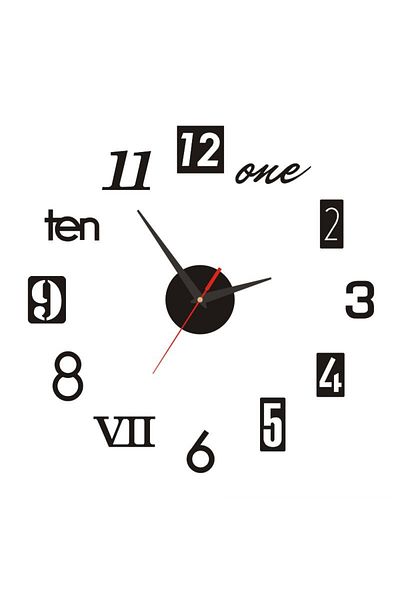 Choice 16 Inch Black 2022 New 3d Roman Numeral Acrylic Mirror Wall Clock Sticker Fashion Diy Quartz Clocks