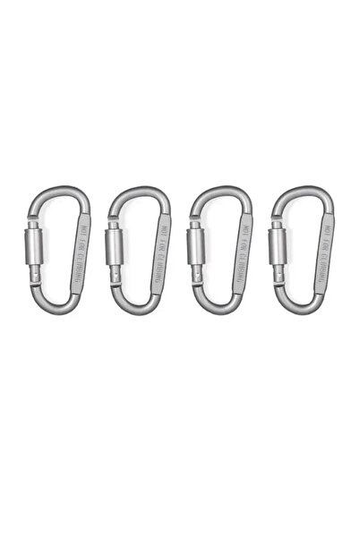Choice مجموعة D-4 رمادية مكونة من 4 قطع من حلقات المفاتيح التكتيكية المصنوعة ...