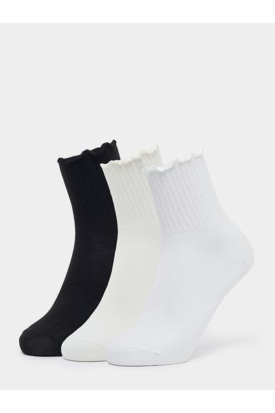 Styli Pack of 3 - Solid Crew Socks