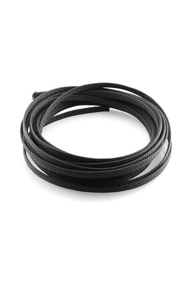 Choice 12mm 3m Black 3m/9.85ft Pet Expandable Braided Sleeving Flexible Wire Mesh Sleeve Black For Tv Audio