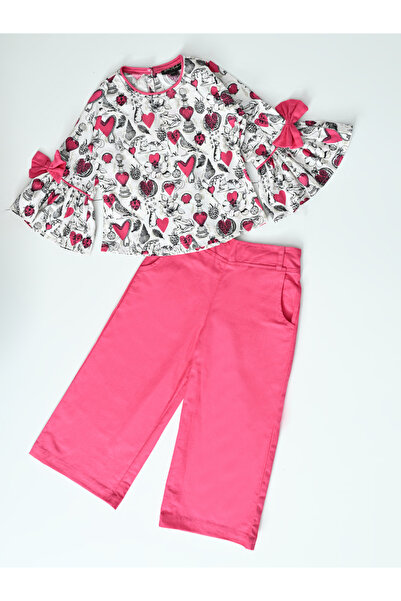 Bella Moda By Styli All-Over Print Round Neck Top & Trousers Co-Ord Sets