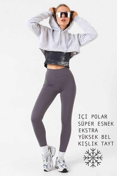 Domoda Extra hohe Taillenverstärkung, Karyoka-Nähte, Winter-Fleece-Push-up-Leggings für Damen @Simena