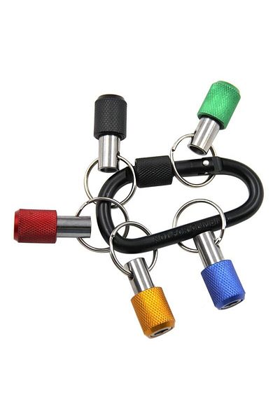 Choice Keychain Set 5pc Color Keychain Quick Change Extension Rod 1/4 Hexagonal Handle Screwdriver Head Qui