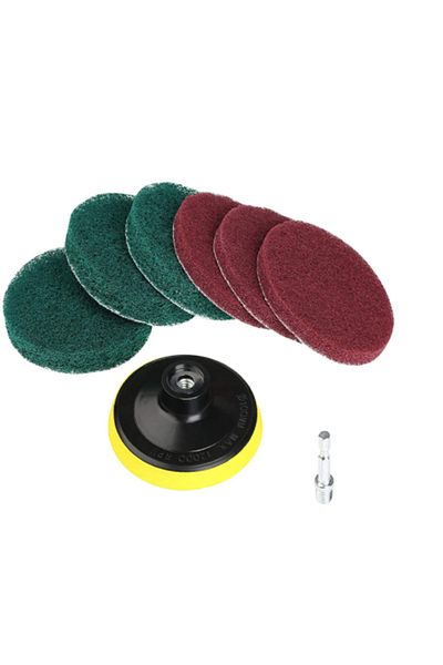 Choice 4 Inch Drill Power Brush Tile Scrubber Scouring Pads Cleaning Kit Household Cleaning Tool for Bat...