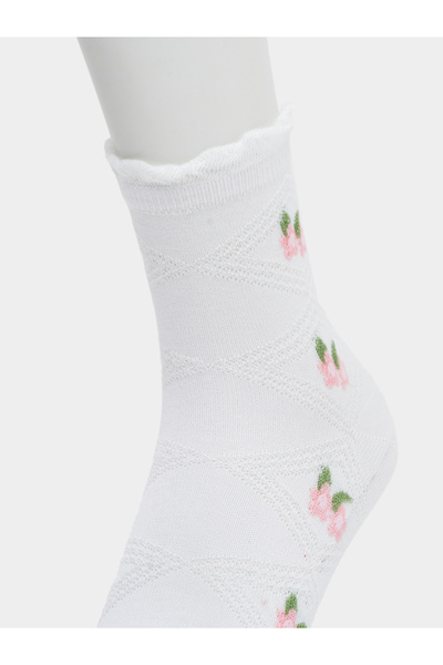 Styli Pack of 5 - Floral Embroidered Socks
