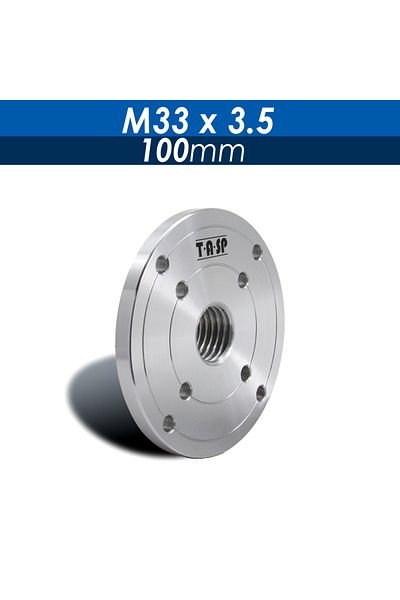 TASP 100mm-m33x3.5 Wood Lathe Face Plate For M33 M18 1 Inch Threaded Woodworking Turning Machine Chu