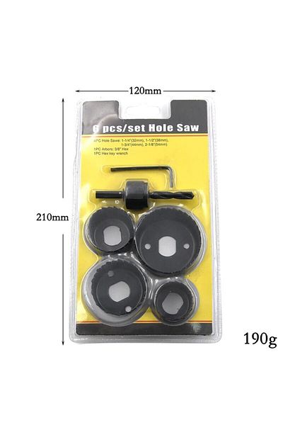 Choice 3PC Hole Saw Gypsum Board Hole Opener 32-54mm Ceiling Drilling Tool 6PC Bubble Shell Assembly Set