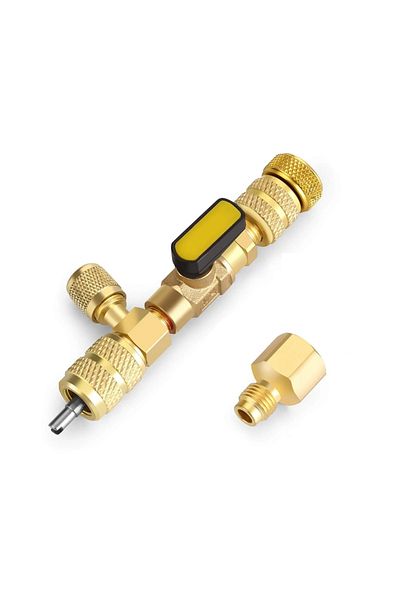 Choice Kit 3 Valve Core Remover Installer Tool Kit With Dual Size 1/4 & 5/16 Port For With R22 R12 R407 R41