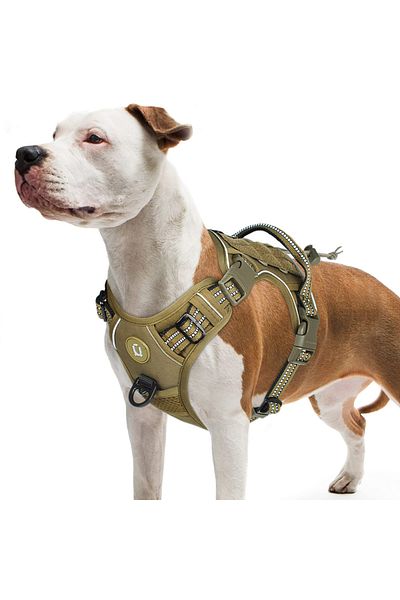 Choice Tactical Dog Harness, No Pull Dog Harness, Adjustable Breathable MOLLE Dog Vest Harness for Mediu...