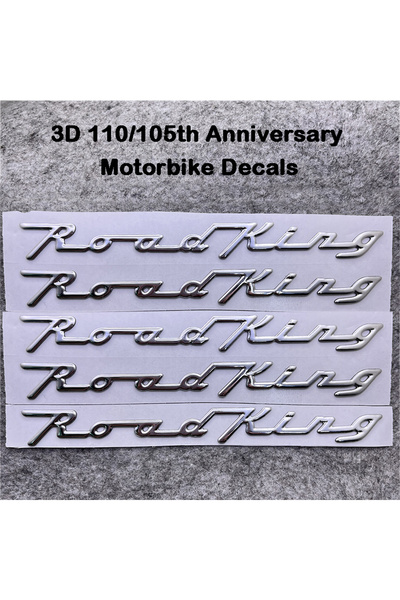 Choice 5 قطع/مجموعة ملصقات ملصقات الدراجات النارية كروم ثلاثية الأبعاد 110/10...