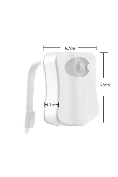 Pzsunly Blue 8color Motion Sensor Light Wireless Led Night Light Rgb 8colors Lamp Toilet Bathroom Atmosphere