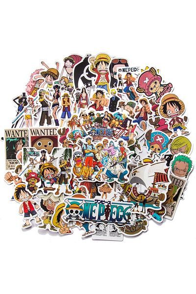 Choice 100pcs 50/100pcs Japan Anime One Piece Figure Luffy Toy Sticker Notebook Motorcycle Skateboard Compu