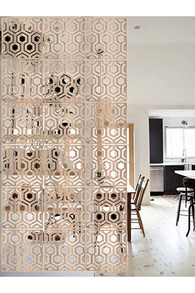 Lucena Ahşap Seperatör Sarkıt Panel Paravan Levha Seti Lazer Desen Seçenekli - 001