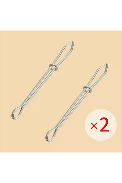 Choice 2pcs 2pcs Stainless Steel Garment Clips Sewing Diy Tools Elastic Band Tape Punch Cross Stitch Thread