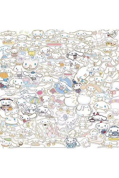 BANDAI DMTZ721-100pcs 50/100pcs Cute Cinnamoroll Sticker Pack Cartoon Phone Case Waterproof Anime Stickers