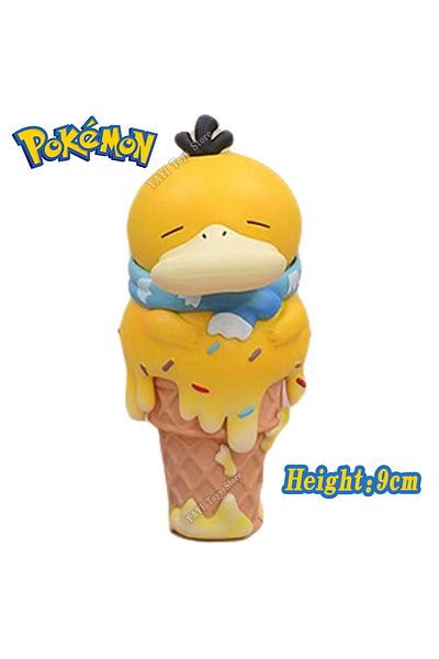 Choice Sqbb-8pcs-a-5 Hot Pokemon Ice Cream Anime Figure Model Action Figure Pikachu Gengar Model Toy Carto