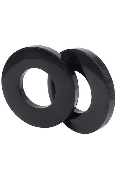 Choice Black 2x Silencer Pad Rubber Bushing Dampers Universal Front Strut Tower Mount Suspension Shock-abso