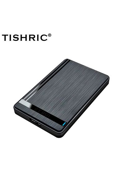 TISHRIC Black External Hdd Case Hard Drive Box Usb 3.0 2.5 Inch Sata 3.0 Mobile Hdd Enclosure Suppo