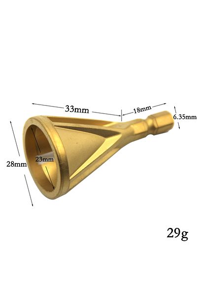 Choice Hexagonal gold New External Chamfer HSS Deburring Three Blade Triangular Handle Hexagonal Handle Gol