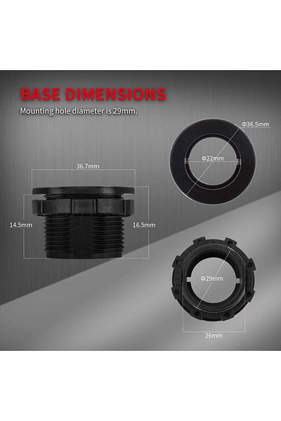 Choice DaierTek 20mm Round Rocker Toggle Switch Shell Housing 12V LED ON OFF for Car Truck Golf Cart Das...