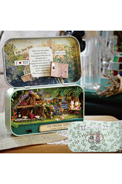 Choice بيت الدمية المسرحي A2 Box بيت الدمية الخشبي منزل مصغر بموضوع الحنين إل...