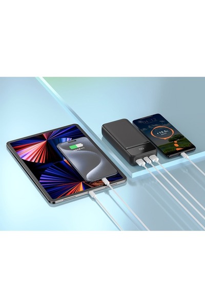 iOsuite 20,000 mAh (PD20W+ 22.5W, LED) Power Bank Black - T166-2W