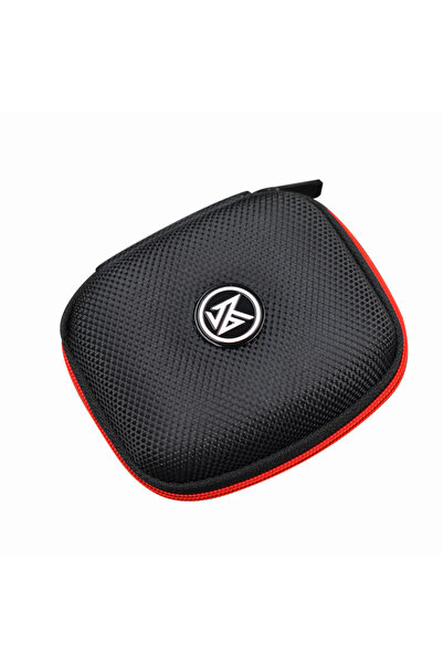 Choice حافظة سماعات أذن KZ LOGO سوداء من KZ حافظة سماعات رأس بلوتوث مربعة محمولة مضغوطة لتخزين سماعات الرأس