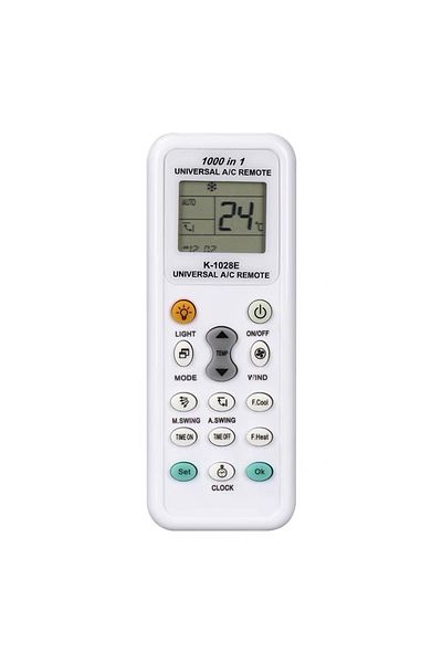 Choice White 1000 In 1 Universal Remote Control K-1028e Ac Digital Lcd For Air Conditioner