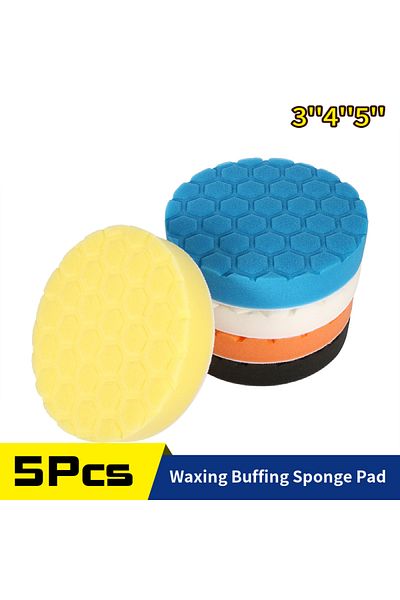 Vibra Tite 4 Inches 5pcs Set Car Waxing Buffing Pad Polishing Disc 3/4/5/ Inch Auto Care Repair Tools Wax Pads