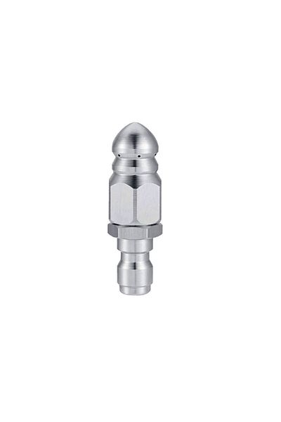 Choice Brown G 1/4" Quick Connection Nozzle Sewer Front 1 Back 6 High Pressure Washer Sewer And Sewage Hose