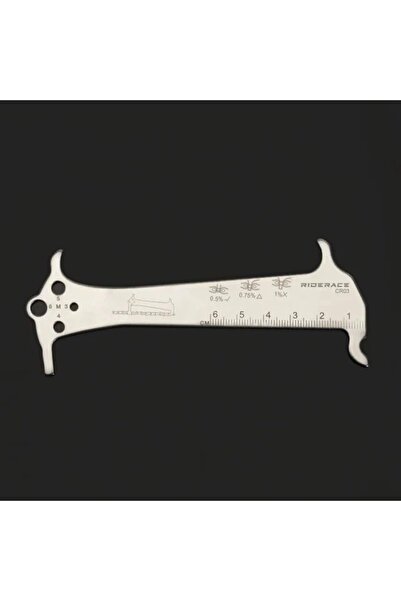 Choice WHITE Bicycle Chain Wear Indicator Ruler Repair Tool Stainless Steel M...