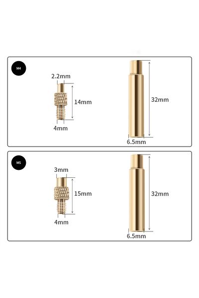 Choice Heat Insert Nut Iron Tip M2 M3 M4 M5 M6 M8 Brass Thread Embedded Kit Heat Insertion Tool for Plas...