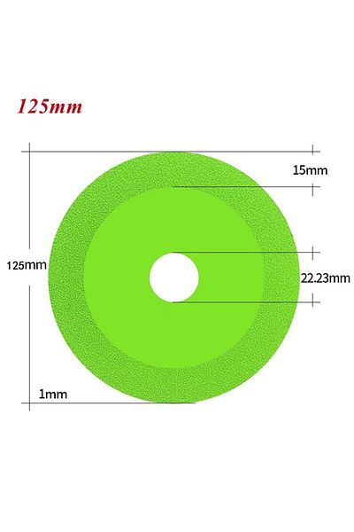XMSJ 125 X 22.23mm 1pcs Glass Cutting Disc 100/115/125*22.23mm Ultra-thin Saw Blade Diamond Jade Wine Bot