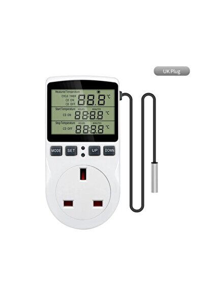 Choice WH58UK Timer Socket Thermostat Digital Temperature Controller EU/AU/US/FR/UK Plug Outlet With Timer
