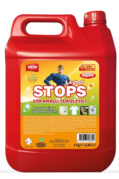 Leyhof Leke Çıkarıcı Asprin 5 Litre Stop Harika Hijyen Forte