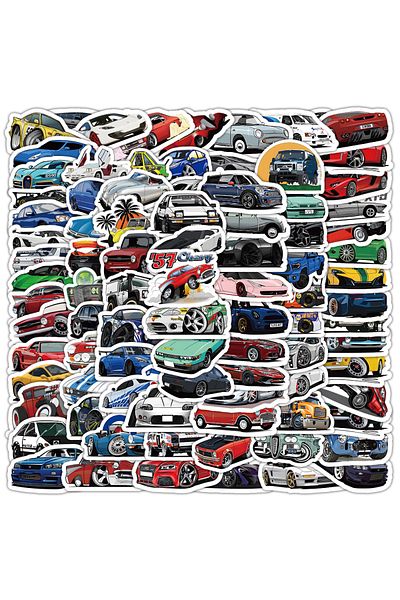 Choice 10/50/100 Pcs Retrofit Racing Car Graffiti Stickers Laptop Guitar Luggage Bike Skateboard Waterpr...