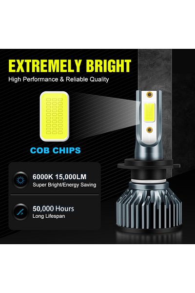 Choice XSTORM Mini Car Headlight H1 H4 H7 LED Bulb H8 H11 9005 HB3 9006 HB4 9004 HB1 9007 HB5 H13 Led Li...