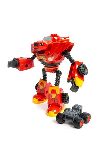 Choice With Box Red Hot Sell Anime Figure Blaze Monster Machines Cartoon Plastic Alloy Deformed Car Model A