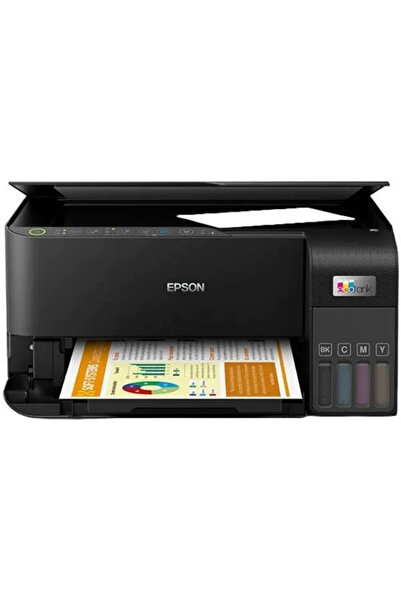 EPSON طابعة EcoTank L3550 ذات خزان الحبر | طباعة | مسح ضوئي | ونسخ | ألوان سوداء | C11CK59405