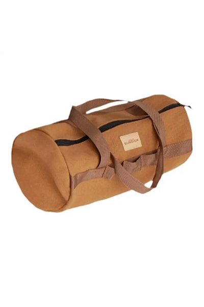 Choice Brown 1pcs Cylinder Handheld Storage Bag Large Capacity Thickened Camping Tent Peg Bag Sundries Stor