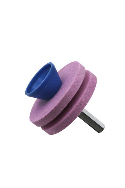 DIHAKI Type 2 56mm Lawn Mower Sharpener Four-layer Whetstone Lawnmower Blade Sharpener Double Grinding Dril