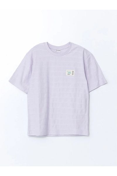 LC Waikiki Tricou LCW Kids Liliac Crew Neck pentru băiat