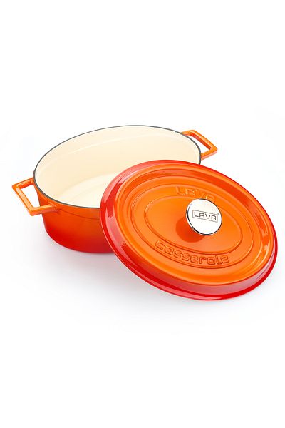 Lava Edition Series Cast Oval Saucepan - Size 25X31Cm
