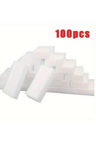 Choice 100pcs White 100/50pcs/lot Melamine Sponge 10x6x2cm Magic Sponge Eraser For Kitchen Office Bathroom