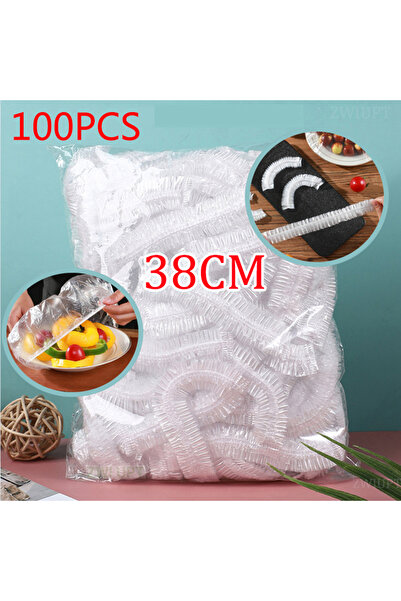 Choice 100PCS 38CM 38/70/120CM Disposable Food Cover Elastic Plastic Wrap Foo...