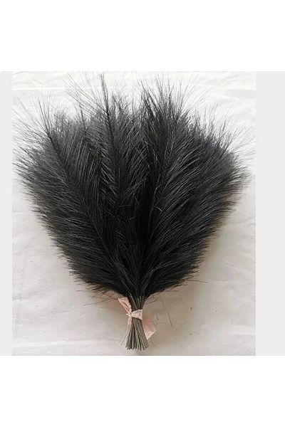 Choice Black 10pcs/lot Artificial Flowers Fluffy Pampas Grass Bouquet For Wedding Home Party Vase Decoratio