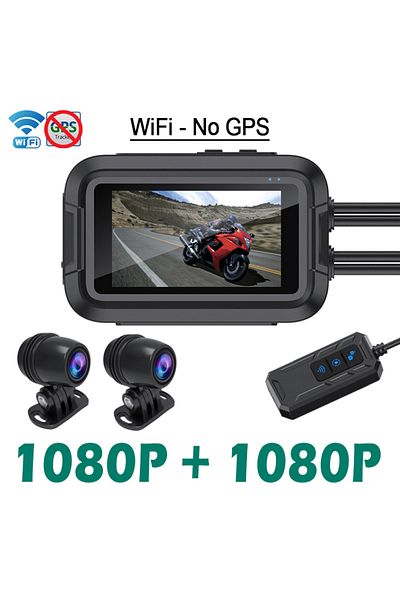kocam 128g Wifi-no Gps Dual 1080p Motorcycle Dvr Full Body Waterproof Moto Camera Wifi Gps Dash Cam Front